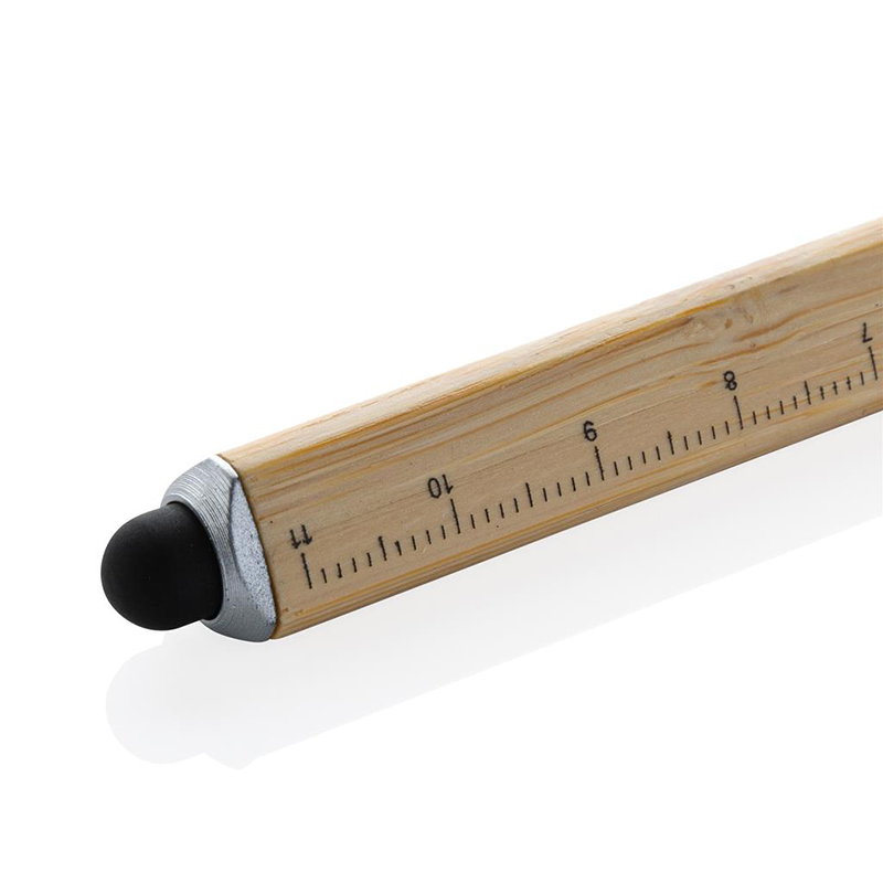 Bambus-blyant med lineal - Billede 3